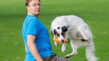Hund und Mensch beim Crossdogging