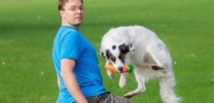 Hund und Mensch beim Crossdogging