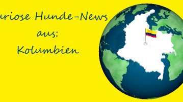 Kopfgeld auf Drogenspürhündin ausgelobt Globus, auf dem Kolumbien hervorgehoben ist