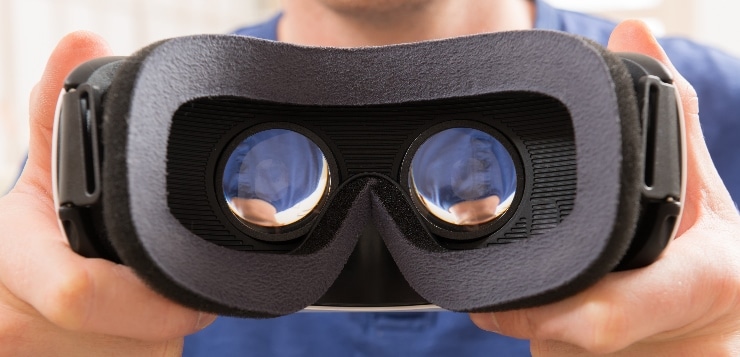 Brille, virtuelle Realität
