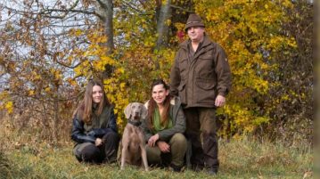 Eine Familie mit grünem Abitur: Interview Familie mit Weimaraner