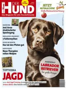 Cover DER HUND 01/2019, brauner Labrador