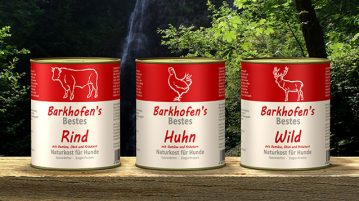 3 Dosen Barkhofen Hundefutter