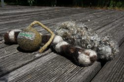 Unsere Hunde testen: Hundespielzeug aus Bio-Schafwolle