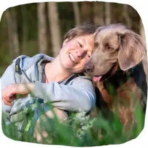 Vermittelte SinL-Hunde mit ihren Menschen