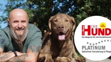 Holger Schüler mit Chesapeake Bay Retriever Dakota