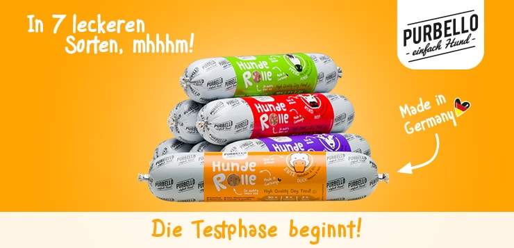 Die Testphase beginnt! Purbello HundeRolle Nassfutter