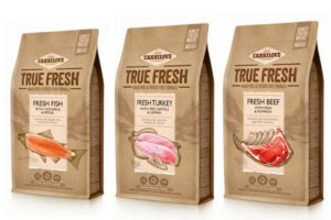 Die 3 Carnilove True Fresh Sorten Fisch, Truthahn und Rind