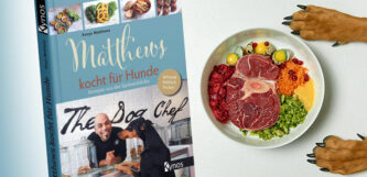 Waunachtsverlosung: Gewinne 1 von 3 „Matthews kocht für Hunde“ Büchern aus dem Kynos Verlag
