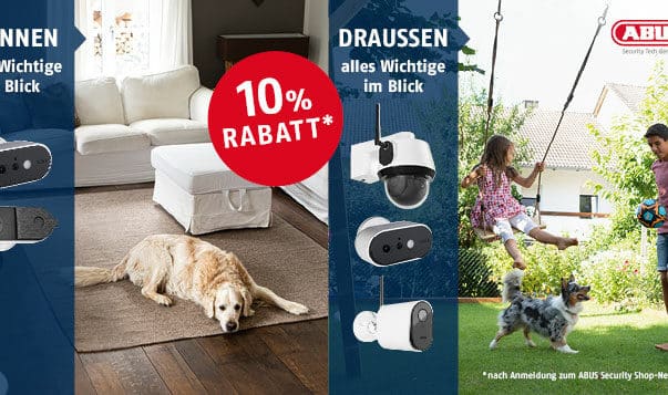 Deinen Hund jederzeit im Blick – jetzt 10% sparen Online-Advertorial Abus