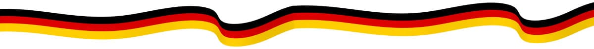 lange horizontale Deutschlandflagge in gewellter Form